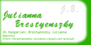 julianna brestyenszky business card